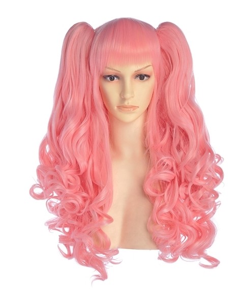 Aleen Long Pink Ponytail Wig Cosplay, Cheap Cosplay Wig | P4