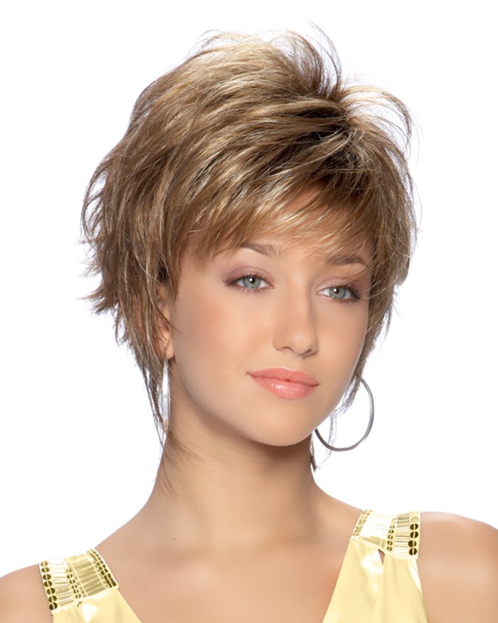Short Choppy Layers Ladies Wig, Lace Front Wigs Nyc | P4