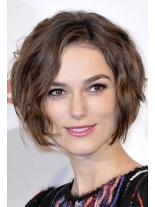 Keira Knightley Short Lace Front Blonde Straight Remy Human Hair