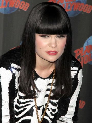 Perfect Long Straight Black Jessie J Synthetic Capless Wig For Woman ...